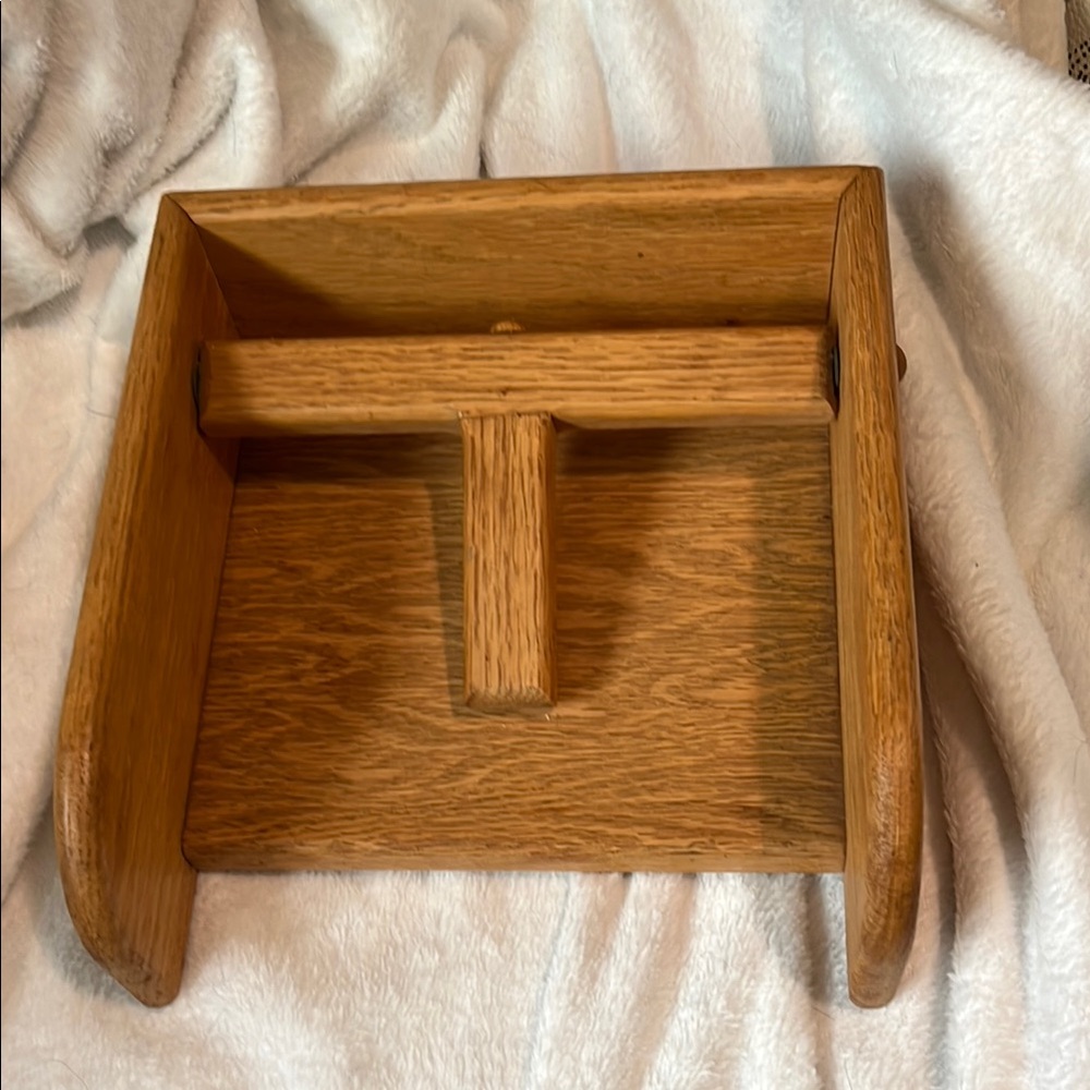 Honey Brown oak napkin holder handcrafted, one of a kind